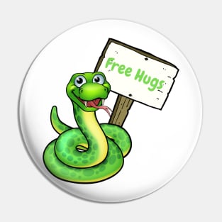 Free Hugs Snake Pin