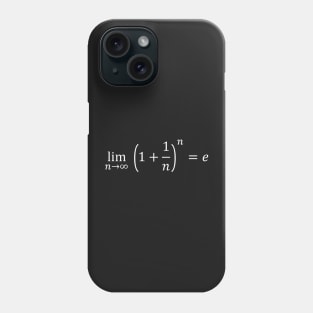 Math Equations: limit equals the exponential e Phone Case