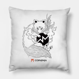 CoinJinja White Fox - Traditional Japanese Style Drawing Pillow