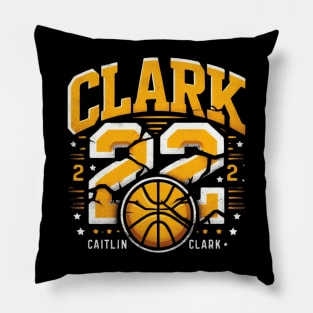 Distressed Clark 22 Cailtin Clark Pillow