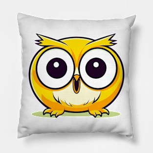 Cute surprised owl Pillow