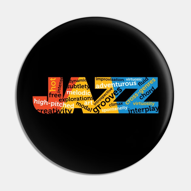 Jazz Colorful Modern Concept Pin by jazzworldquest