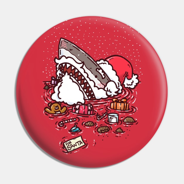 Jolly St Nick Shark Pin by nickv47