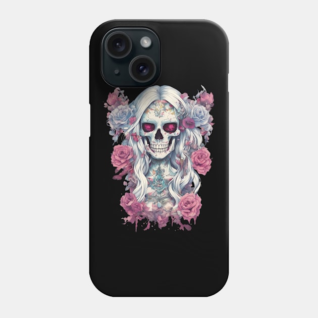 Skull Zombie Phone Case by animegirlnft