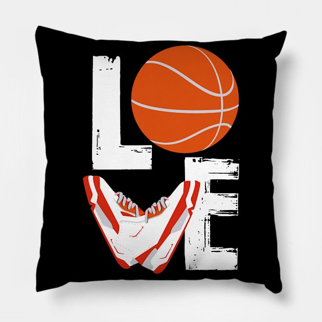 Basketball Love | Love Shoes Pillow by DesignatedDesigner