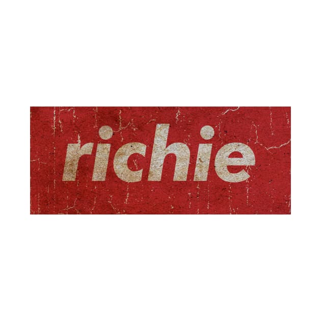 Richie - RECTANGLE RED VINTAGE by GLOBALARTWORD