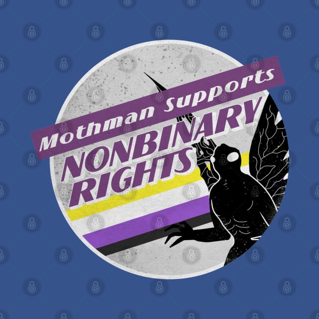 Nonbinary Pride Mothman by creepvrs