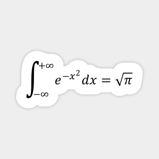 Math Equations: Gaussian Integral - Math And Calculus Basics Magnet