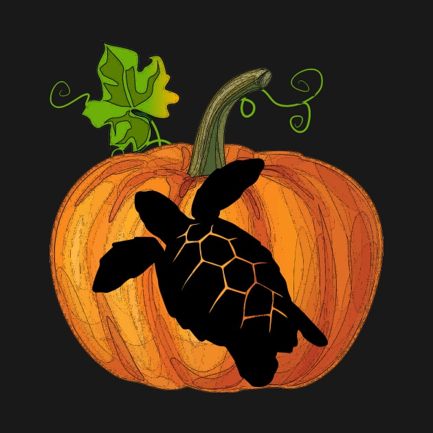 Turtle in pumpkin by Flavie Kertzmann