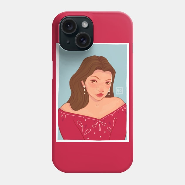 Nina Zenik of Shadow and Bone Phone Case by Vivian Ostrander