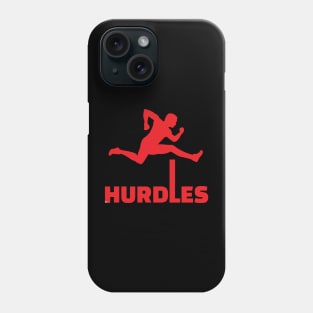 HURDLES red Phone Case