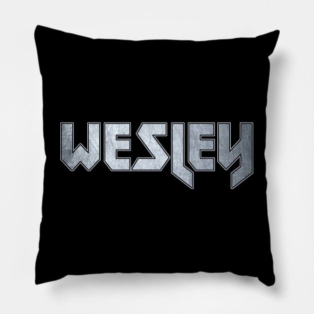 Heavy metal Wesley Pillow by KubikoBakhar