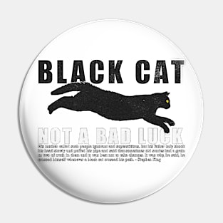 black cat not bad luck Pin