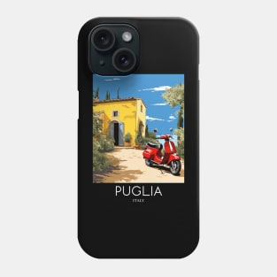 A Pop Art Travel Print of Puglia - Italy Phone Case