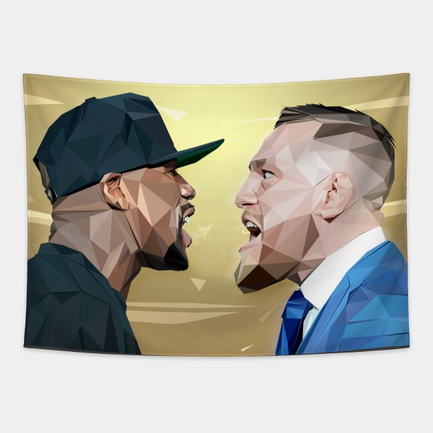 MCGREGOR VS MAYWEATHER Tapestry by Jey13