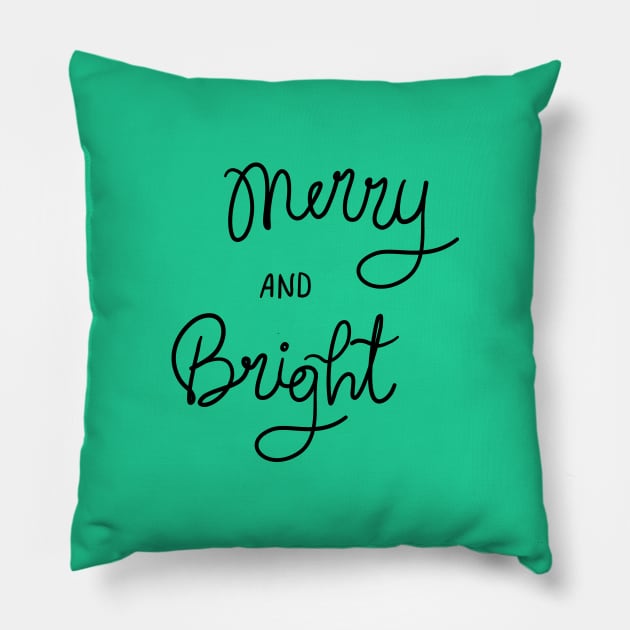 Merry and Bright Pillow by DanielK