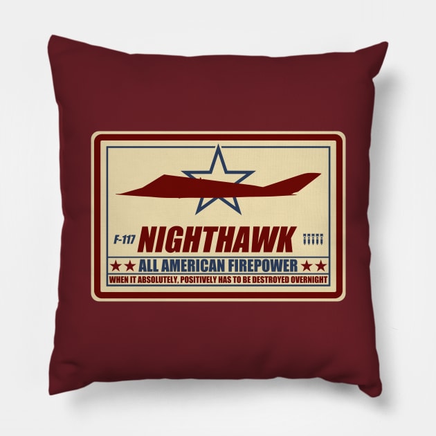 F-117 Nighthawk Pillow by TCP