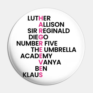 Hargreeves Family - The Umbrella Academy Pin