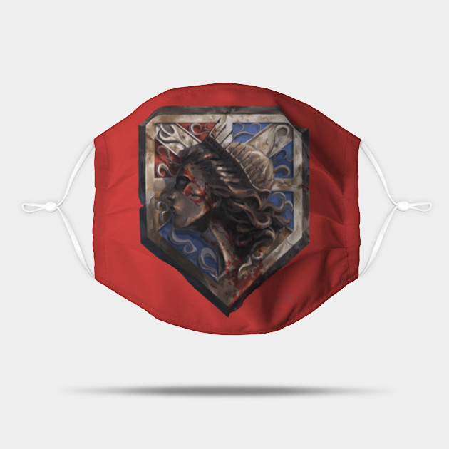 Wall Maria 845 Attack On Titan Mask Teepublic Wall Maria 845 Attack On Titan Mask Teepublic