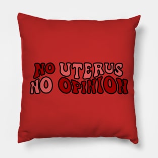 No uterus, no opinion! Pillow