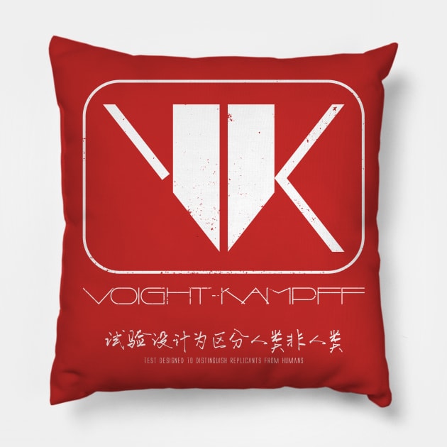 Voight-Kampff (aged look) Pillow by MoviTees.com