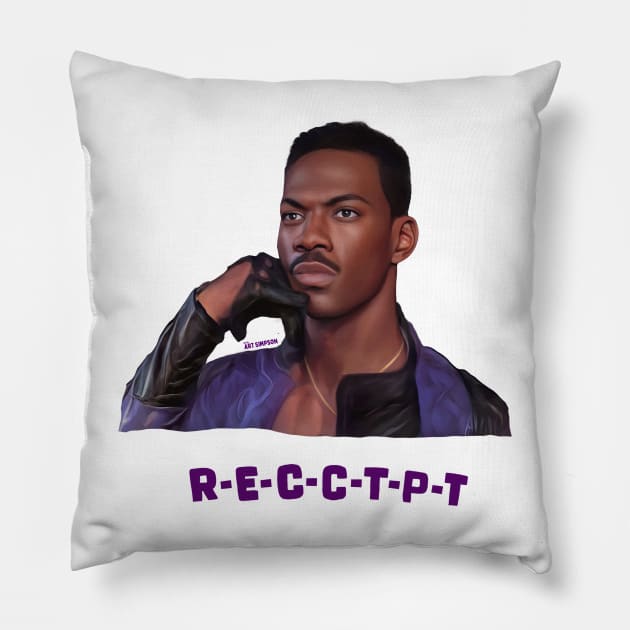 Eddie Murphy Raw Pillow by Art Simpson