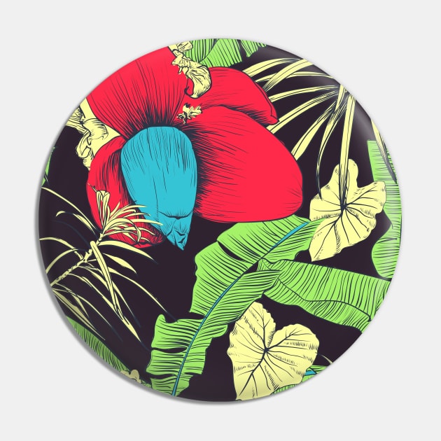 Seamless tropical pattern with banana palms Pin by Olga Berlet