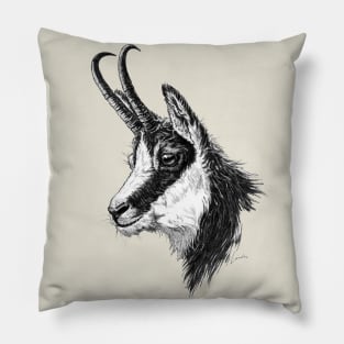 Chamois head Pillow