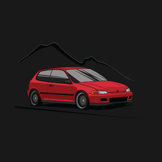 Red Civic EG by dipurnomo