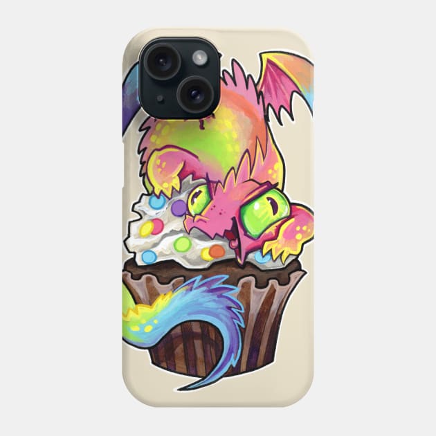 Cupcake dragon pastel sir hissalot Phone Case by BiancaRomanStumpff