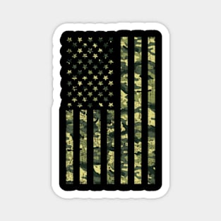 Camo American Flag Usa Camouflage Patriotic American Flag Magnet