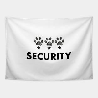 Security paw print Tapestry