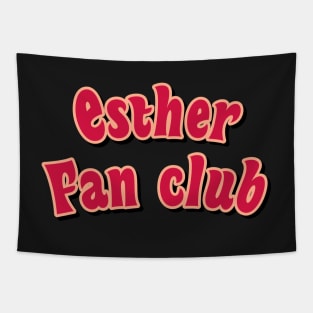 Esther fan club red Tapestry