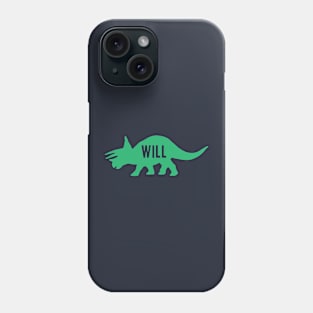 Will Dinosaur - Triceratops Phone Case