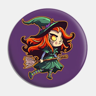 Chibi Witchy Pin