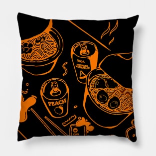 Slurping Ramen Away Pillow