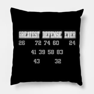 Oakland Raiders Greatest Defense Ever Pillow