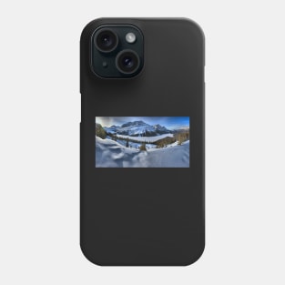 Peyto Lake Winter Panorama Phone Case