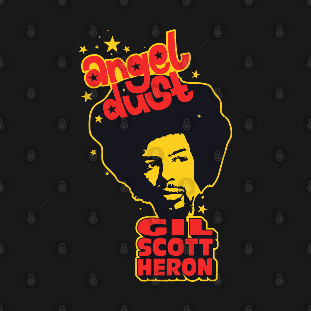 Gil Scott-Heron 'Angel Dust' Logo for Shirts & Apparel | Tribute to the Legendary Artis by Boogosh
