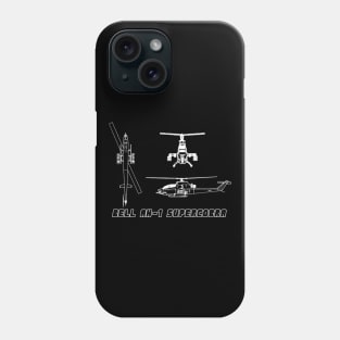 Bell AH-1 Supercobra (white) Phone Case