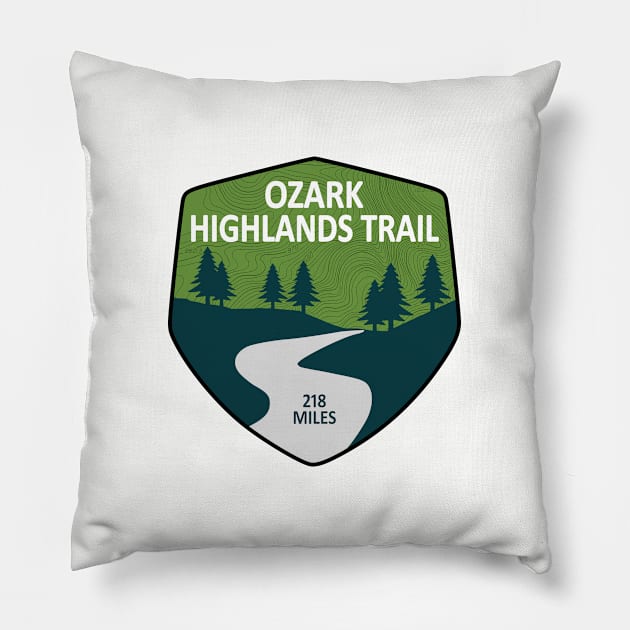 Ozark Highlands Trail Pillow by esskay1000