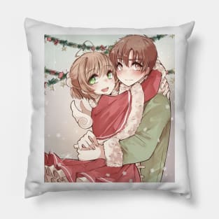 Sakura and Syaoran christmas Pillow