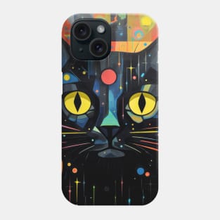 Cat Pet Animal Portrait Colorful Painting Phone Case