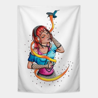 Retro 80s Teenager (WB) Tapestry