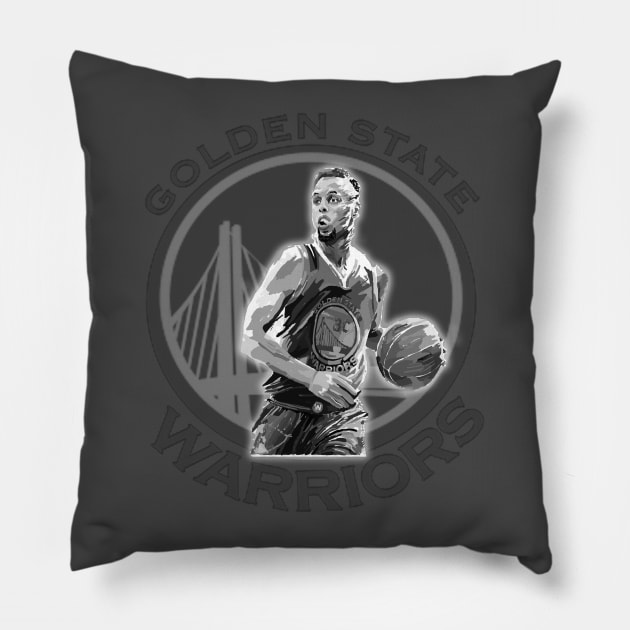 Stephen Curry Tshirt Design Gift Idea Pillow by werdanepo