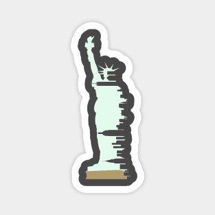 New York Statue of Liberty Skyline Magnet