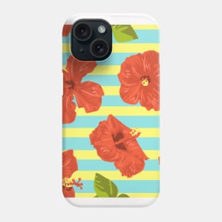 Pretty Floral Neck Gator Hibiscus Phone Case