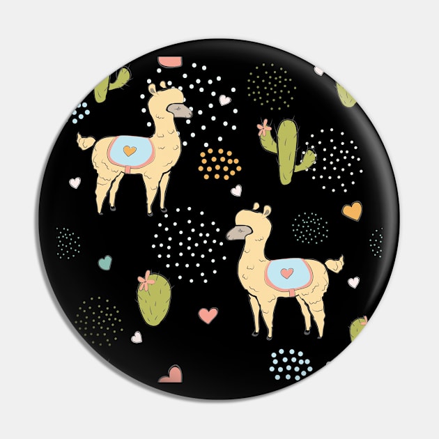 Whimsical Llama Pin by Countryside