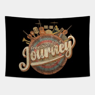 Tshirt Music Designs Vintage Retro - Freedom to Journey Tapestry