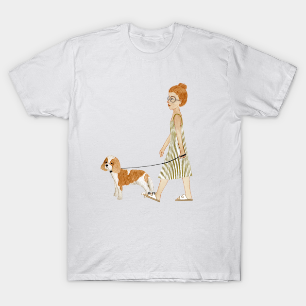 Walking a Pup - Puppy - T-Shirt